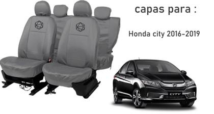 Imagem de Kit capa couro City 16-19 + capa externa protetora