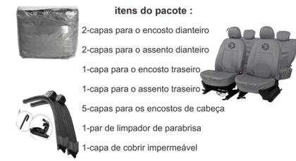 Imagem de Kit capa couro resistente Agile + capa + limpador brinde