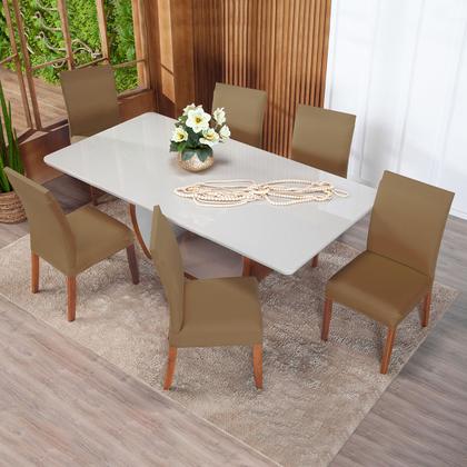 Imagem de Kit Capa De Cadeiras 6 Peças Cores Diversas