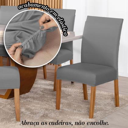 Imagem de Kit Capa De Cadeiras 6 Peças Cores Diversas