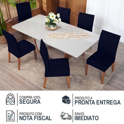 Imagem de Kit Capa De Cadeiras 6 Peças Cores Diversas