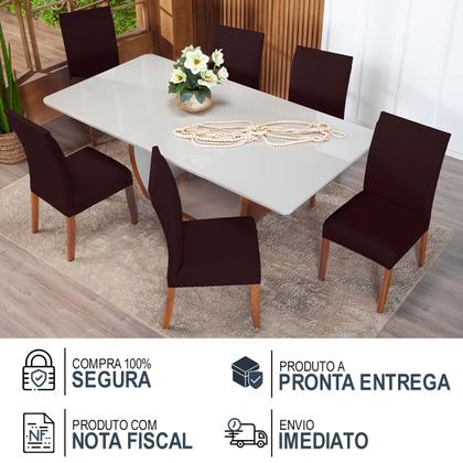 Imagem de Kit Capa De Cadeiras 6 Peças Cores Diversas