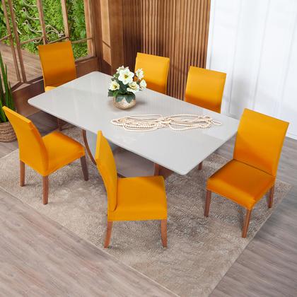 Imagem de Kit Capa De Cadeiras 6 Peças Cores Diversas