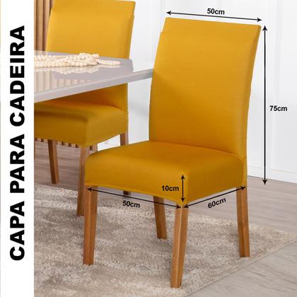Imagem de Kit Capa De Cadeiras 6 Peças Cores Diversas