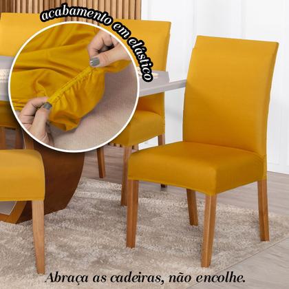 Imagem de Kit Capa De Cadeiras 6 Peças Cores Diversas