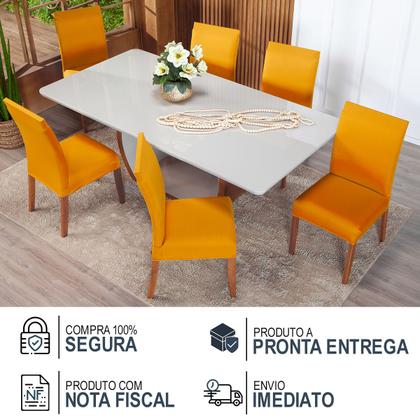 Imagem de Kit Capa De Cadeiras 6 Peças Cores Diversas