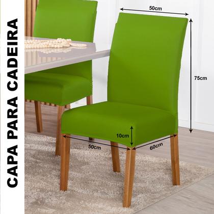 Imagem de Kit Capa De Cadeiras 6 Peças Cores Diversas