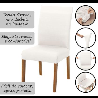Imagem de Kit Capa De Cadeiras 6 Peças Cores Diversas