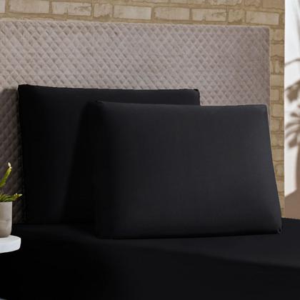 Imagem de Kit Capa de Colchão Casal Padrão Cama Box Malha Gel com Zíper + Porta Travesseiro + Saia Box Elásticada