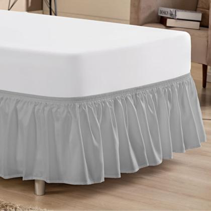 Imagem de Kit Capa de Colchão Casal Padrão Cama Box Malha Gel com Zíper + Porta Travesseiro + Saia Box Elásticada