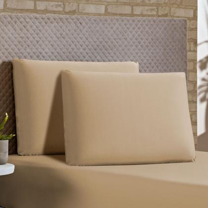 Imagem de Kit Capa de Colchão Casal Padrão Cama Box Malha Gel com Zíper + Porta Travesseiro + Saia Box Elásticada