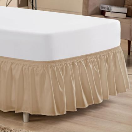 Imagem de Kit Capa de Colchão Casal Padrão Cama Box Malha Gel com Zíper + Porta Travesseiro + Saia Box Elásticada