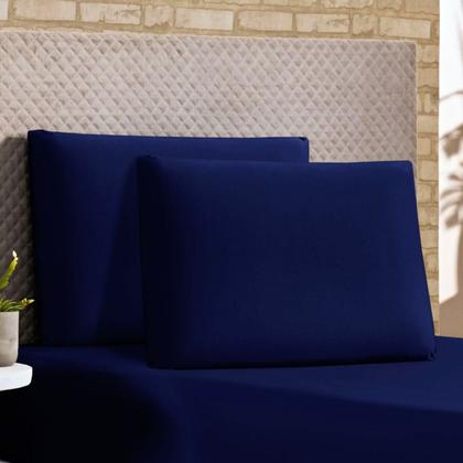 Imagem de Kit Capa de Colchão Casal Padrão Cama Box Malha Gel com Zíper + Porta Travesseiro + Saia Box Elásticada