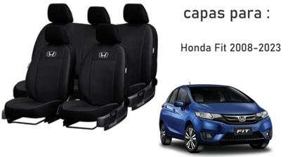 Imagem de Kit Capa de Couro Fit 08-23 + Tapete + Capa de Volante: Proteja Seu Carro com Charme