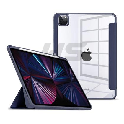 Imagem de Kit Capa de iPad Pro 11 4 ª 3 ª 2  ª 1 ª Geração + Película Fosca Paperlike Sensaçao de Papel - Smart Case Protetora c Espaço para Caneta Stylus Pen