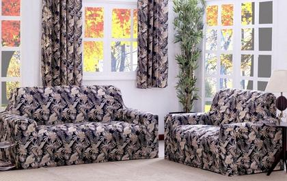 Imagem de KIT Capa de Sofá Coladinha Adere Floral 2 Pçs ~ 02 e 03 Lugares ~ Estampada