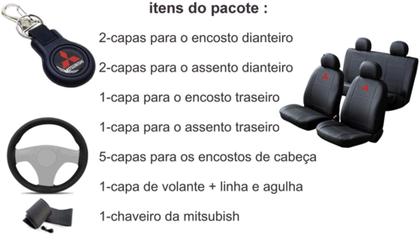 Imagem de Kit Capa Eclipse Cross 2017 a 2024 + Chaveiro + Capa de Volante: Toque de Modernidade