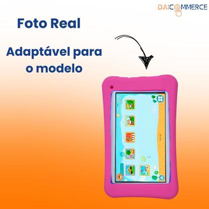 Imagem de Kit Capa Emborrachada Anti Queda Para Tablet M7 Wifi 7 Polegadas Nb409