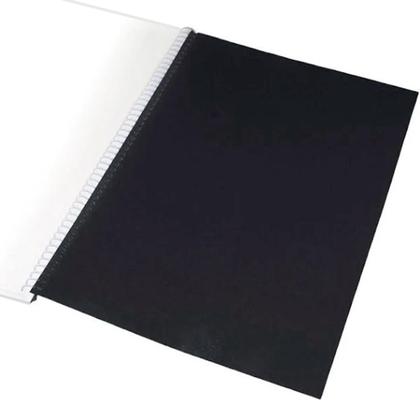 Imagem de Kit Capa Encadernação A4 Cristal Line + Preta Couro - 200un