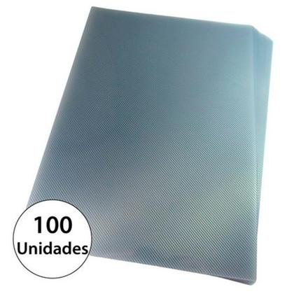 Imagem de Kit Capa Encadernação A4 Cristal Line + Preta Couro - 200un