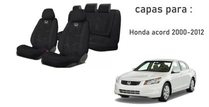 Imagem de Kit Capa Estofado Customizado Accord 00-12 + Volante + Chaveiro