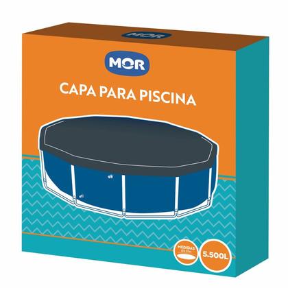 Imagem de Kit Capa + Forro Para Piscina Estrutural Redonda 5500 Litros - Mor