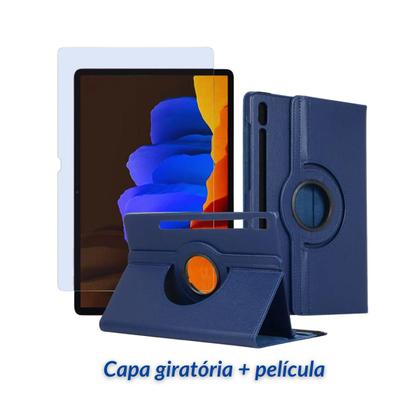 Imagem de KIT Capa Giratória P/ Tablet Galaxy Tab S7 Fe + Película 12.4"