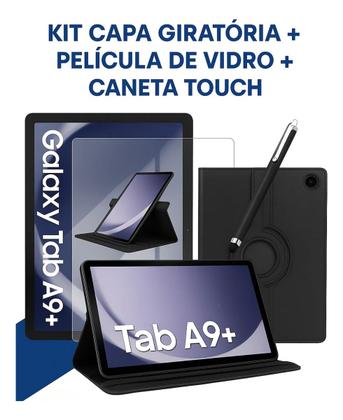 Imagem de Kit Capa Giratória, Película E Caneta Touch Galaxy Tab A9+