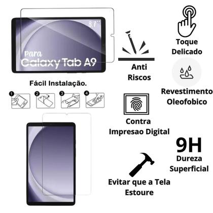 Imagem de Kit Capa Giratória + Teclado + Caneta P/ Galaxy Tab A9 11”