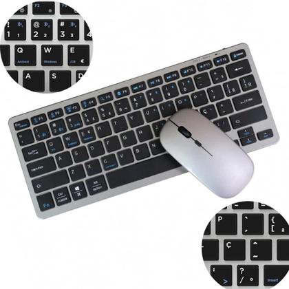 Imagem de Kit Capa Giratória + Teclado + Mouse Bluetooth Para Tablet Galaxy S10 FE 13.1 Polegadas