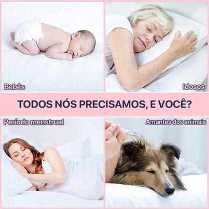 Imagem de Kit Capa Impermeável para Colchão Casal Padrão + 02 Protetor Impermeável para Travesseiro - 4 Camadas de Proteção