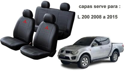 Imagem de Kit Capa L200 2008 a 2015 + Chaveiro + Capa de Volante: Conforto e Proteção Garantida