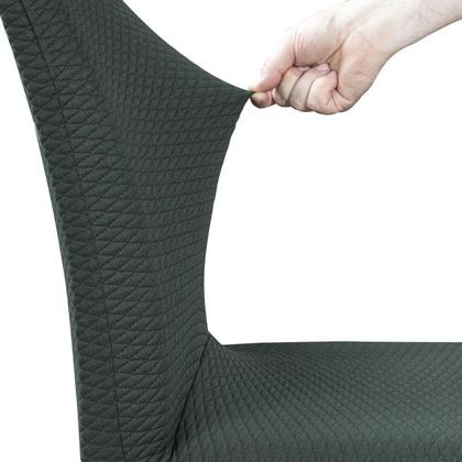 Imagem de Kit Capa para Cadeira Jantar 6 Lugares Matelada Dupla Verde