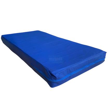 Imagem de Kit Capa Para Colchão Solteiro Hospitalar Impermeável Com Ziper + Capa Travesseiro Impermeável