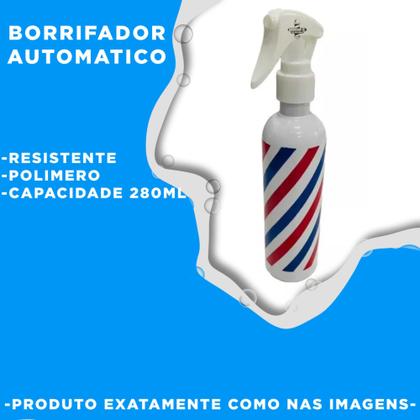 Imagem de Kit Capa Para Corte Barbeiro Personalizada De Cetim Com Zíper Espanador Borrifador Escovinha