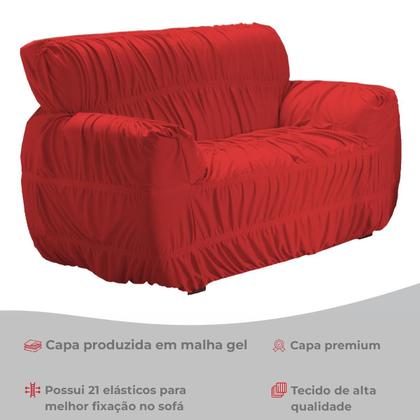 Imagem de Kit Capa Para Sofa 2/3 Lugares 21 Elasticos Varias Cores