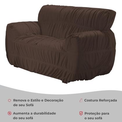 Imagem de Kit Capa Para Sofa 2/3 Lugares 21 Elasticos Varias Cores