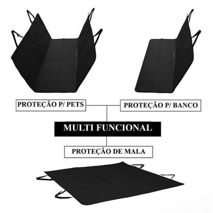 Imagem de Kit Capa Pet Banco Traseiro Cinto Segurança Carro Universal