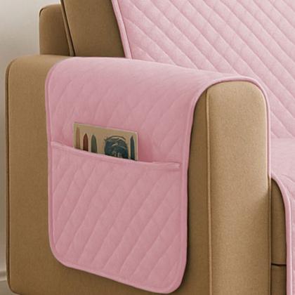 Imagem de Kit Capa Protetor de Sofá Retratil 2 e 3 Lugar Reclinável com Porta Objetos 5 Lugares Matelado
