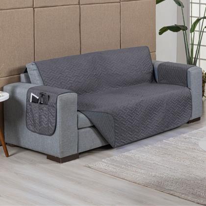 Imagem de Kit Capa Protetor Pet Sofa Matelado 2 e 3 Lugares Macio Reclinavel Retratil Macio Basico Simples