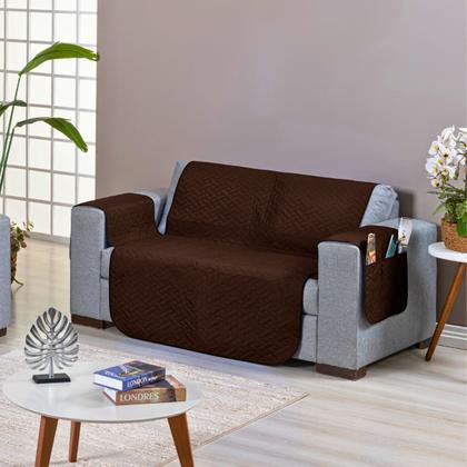 Imagem de Kit Capa Protetor Pet Sofa Matelado 2 e 3 Lugares Macio Reclinavel Retratil Macio Basico Simples