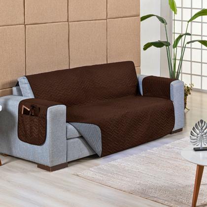 Imagem de Kit Capa Protetor Pet Sofa Matelado 2 e 3 Lugares Macio Reclinavel Retratil Macio Basico Simples