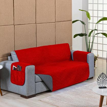 Imagem de Kit Capa Protetor Pet Sofa Matelado 2 e 3 Lugares Macio Reclinavel Retratil Macio Basico Simples