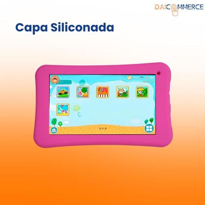 Imagem de Kit Capa Silicone + Película para Tablet 7" Wi-Fi / GO / Elite / Mirage