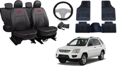 Imagem de Kit Capa Sportage 2004 a 2010 + Tapete + Capa de Volante: Estilo e Durabilidade Premium