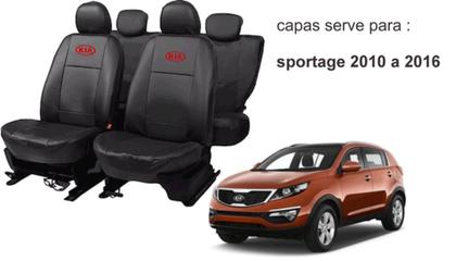 Imagem de Kit Capa Sportage 2010 a 2016 + Chaveiro + Capa de Volante Conforto e Proteção