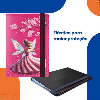 Imagem de Kit Capa suporte para tablet, Mirage 7 Polegadas Estampa fada + Película de Vidro