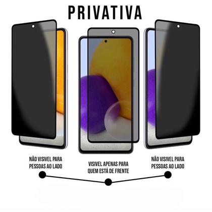 Imagem de Kit Capa Transparente + Película 3D de Vidro Privacidade para Samsung Galaxy A05