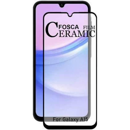 Imagem de Kit Capa Transparente + Película Cerâmica Fosca + Anel suporte para Samsung Galaxy A15