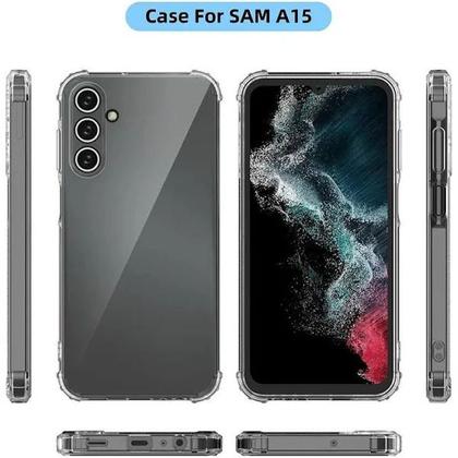 Imagem de Kit Capa Transparente + Película Cerâmica Fosca + Anel suporte para Samsung Galaxy A15